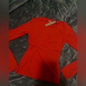 SKIMS NWT RED LONG SLEEVE